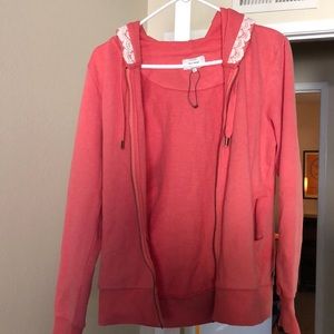 Never worn warm pink hoodie